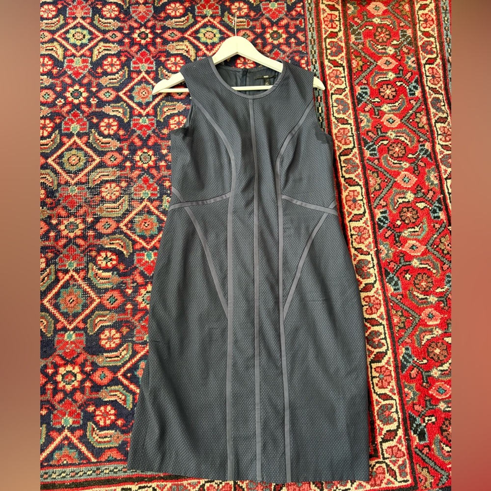 BOSS Hugo Boss Wool And Cotton Sheath Dress size 8 US/12 UK